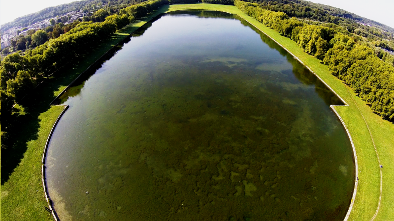 Bassin versaillais vu du ciel avec un drone professionnel