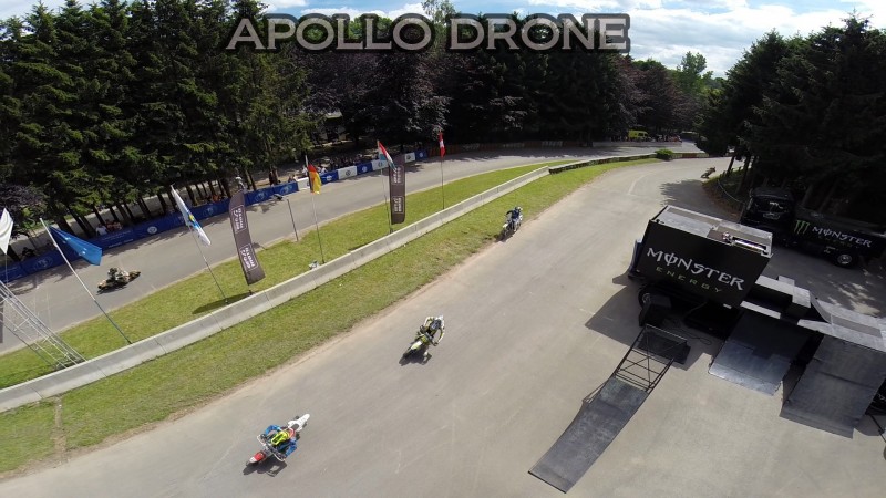 Le drone au championnat belge de supermotard