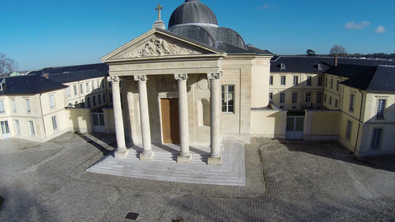 Yvelines Versailles Lycée Hoche vue aérienne professionnelle