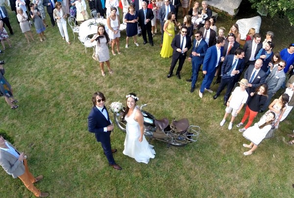 Vidéo de drone : Mariage vu du ciel